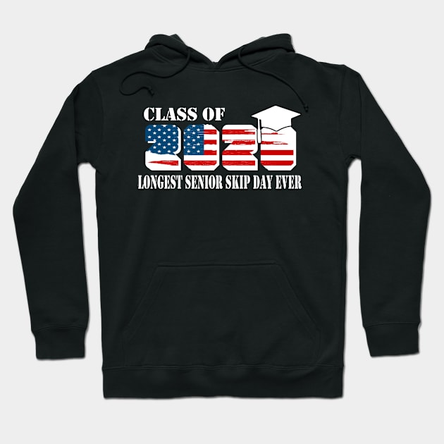 Class Of 2020 Collegiate Longest Senior Skip Day Ever Hoodie by simoart58